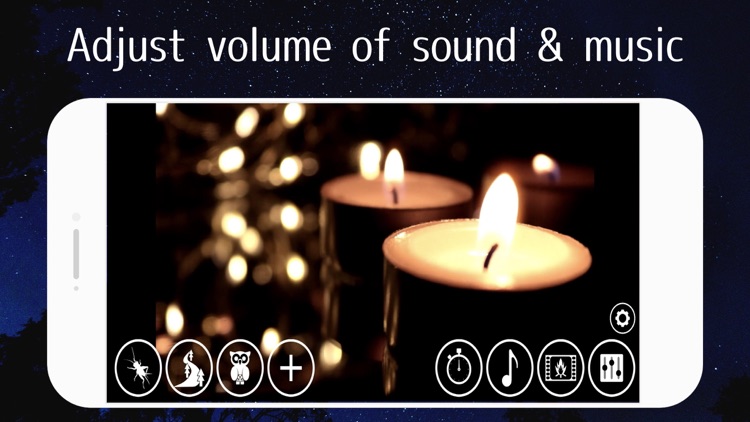 Healing fire and natural sound