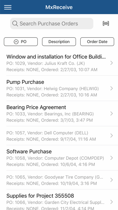 MxReceive Screenshot