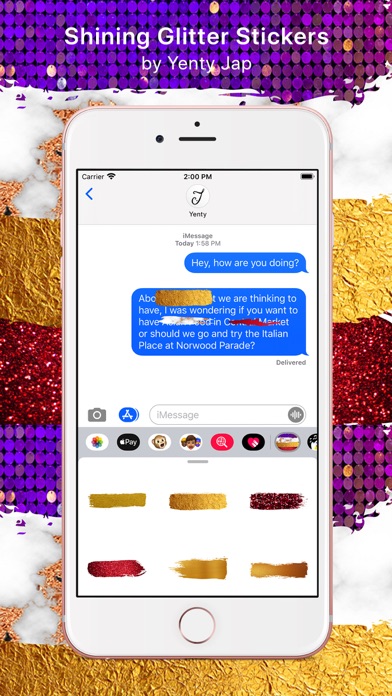 Shining Glitter Stickers Screenshot