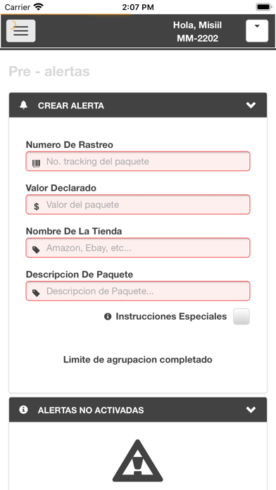 Casillero Multicargo iPhone screenshot