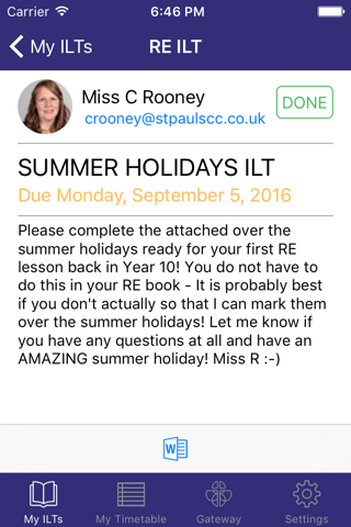 St Paul's App for Students - náhled