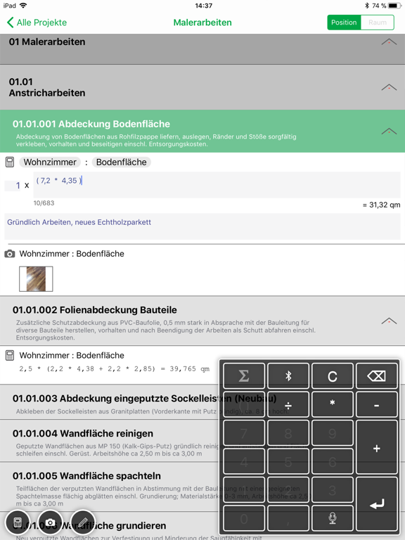 Screenshot #5 pour MOSER Aufmaß