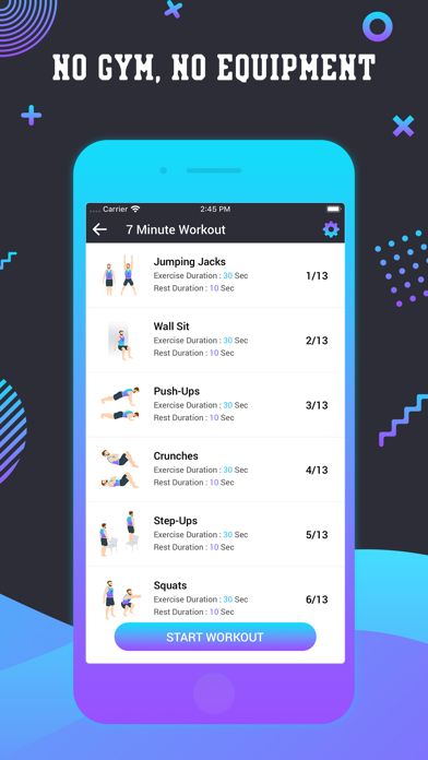 7 Minute Workout for Fitness Screenshot