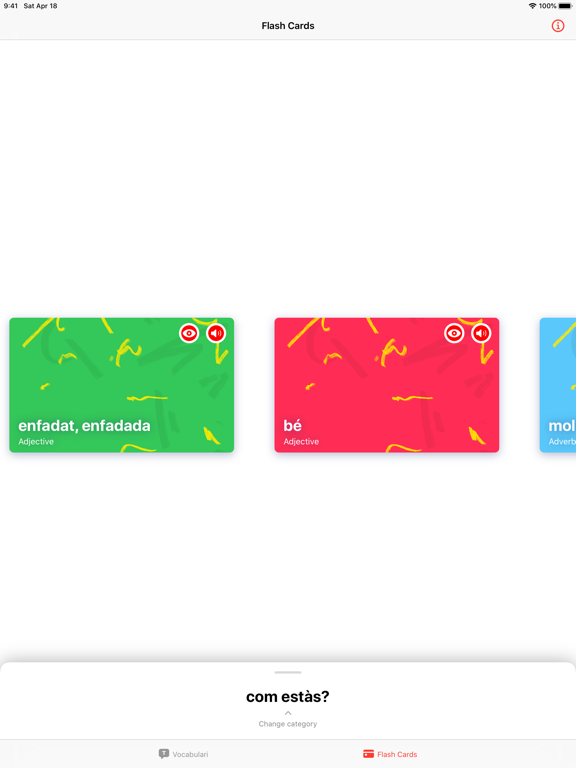 VoCat iPad screenshot 4 - Education app