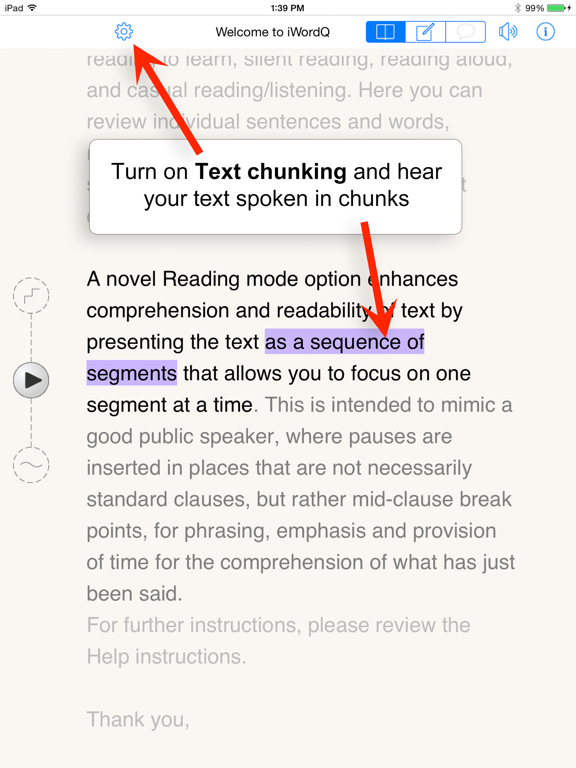 iWordQ Pro UK iPad screenshot