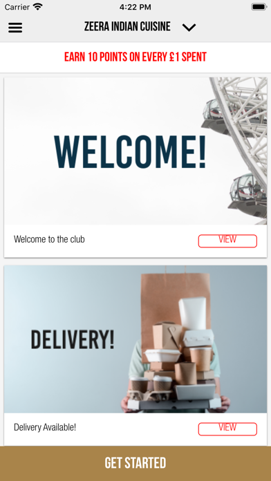 Zeera Indian Cuisine Screenshot