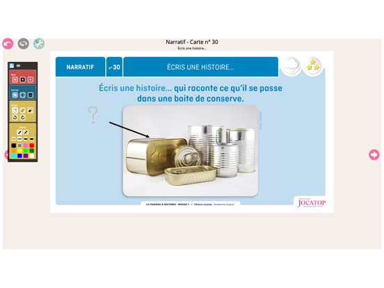 Chapeau à Histoires - Niveau 1 iPad screenshot 4 - Education app