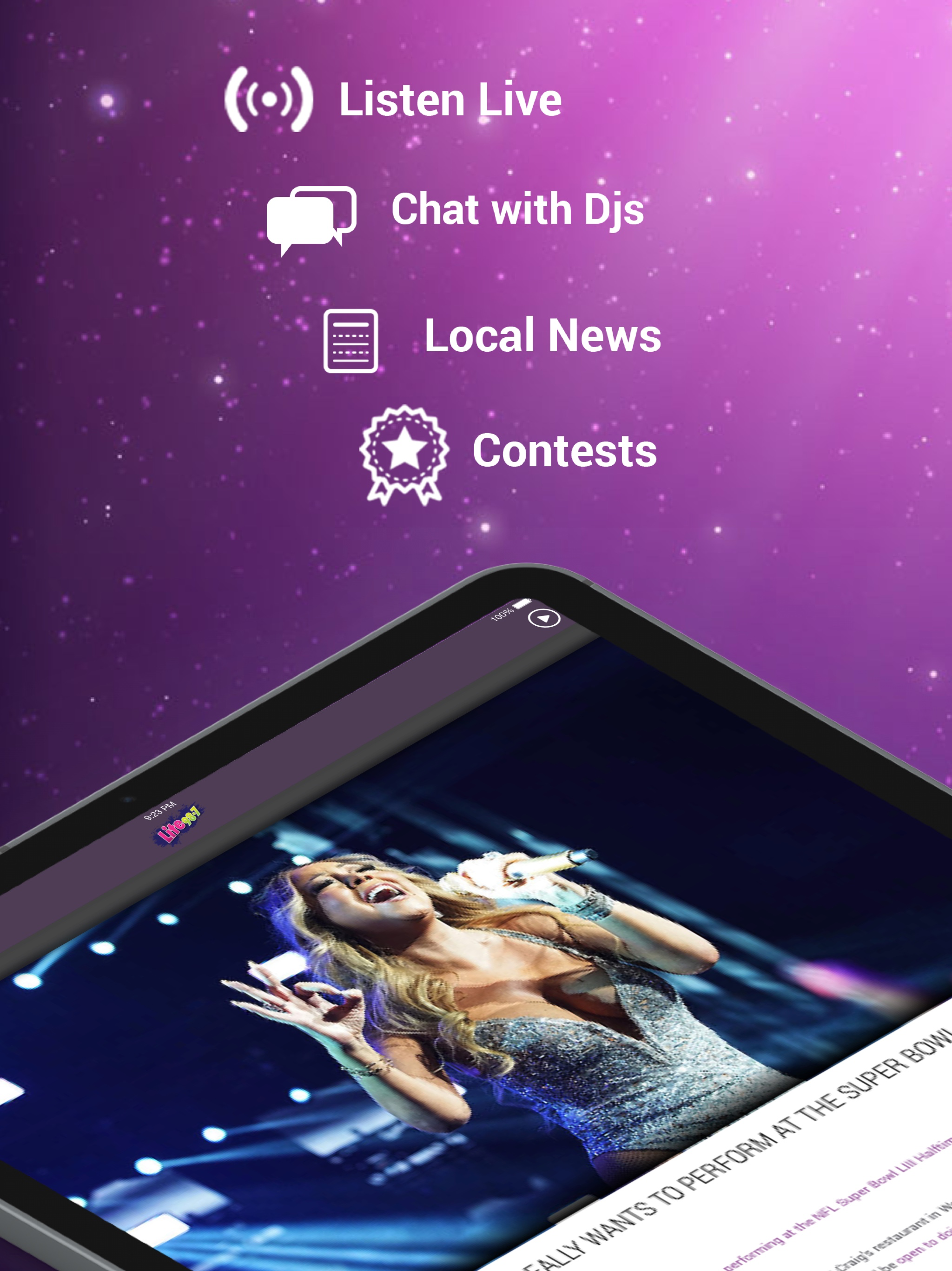 Lite 98.7 (WLZW) screenshot 4