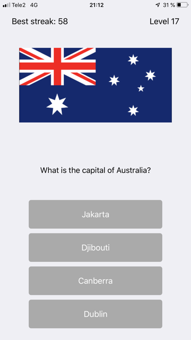 Capital City Quiz World Flagsのおすすめ画像9