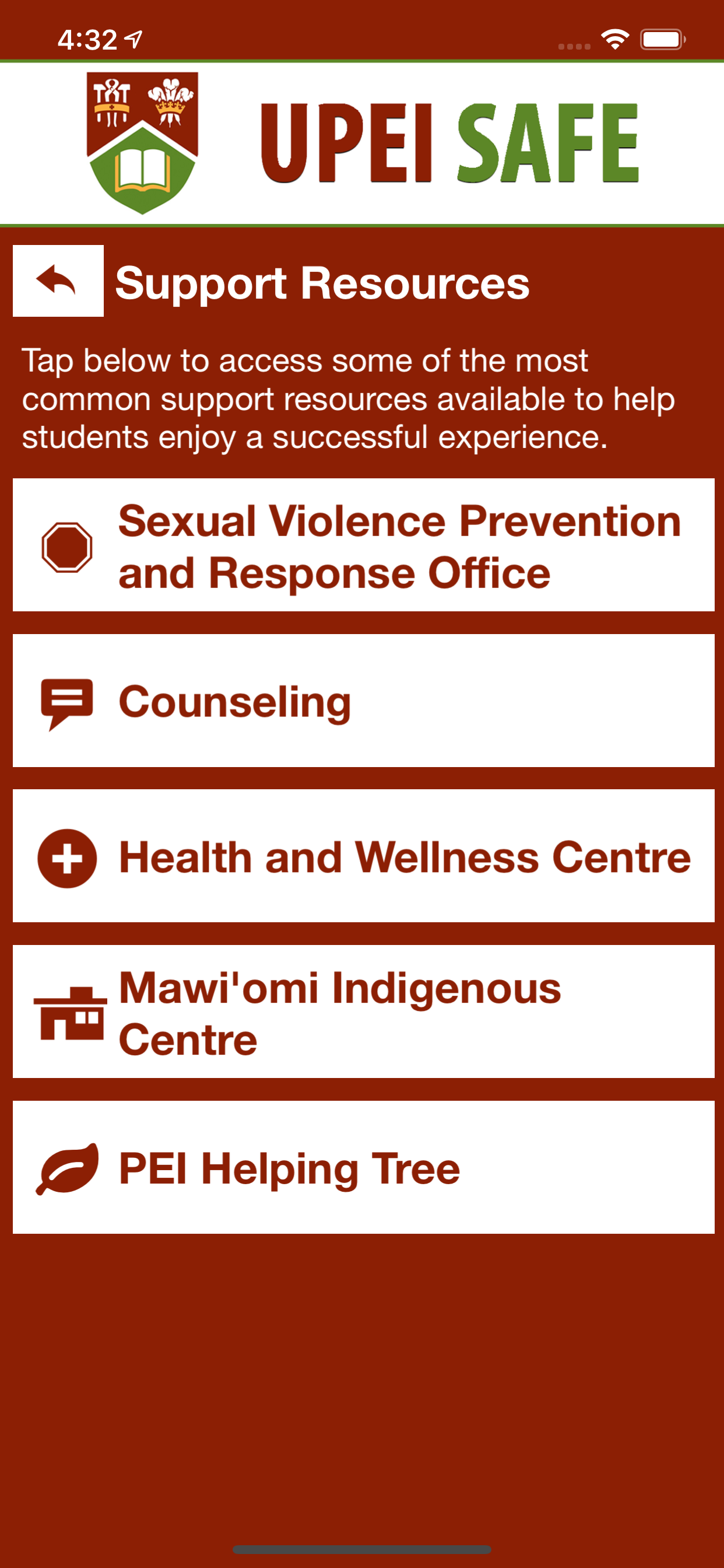 UPEI SAFE screenshot 7