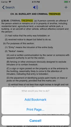 TX Penal Code 2026 - Texas Law iPhone image 4