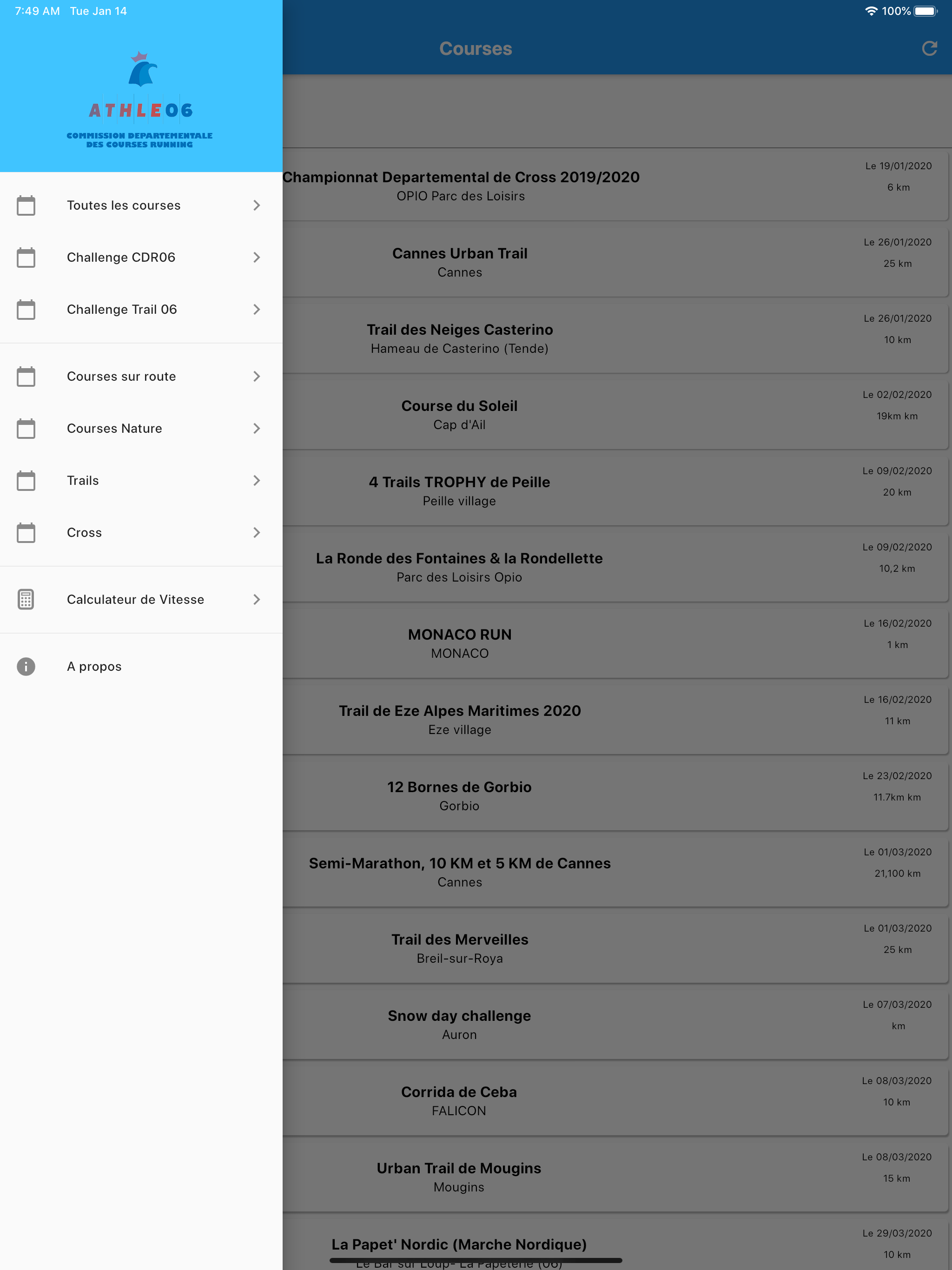 CDR06 - Calendrier des Courses