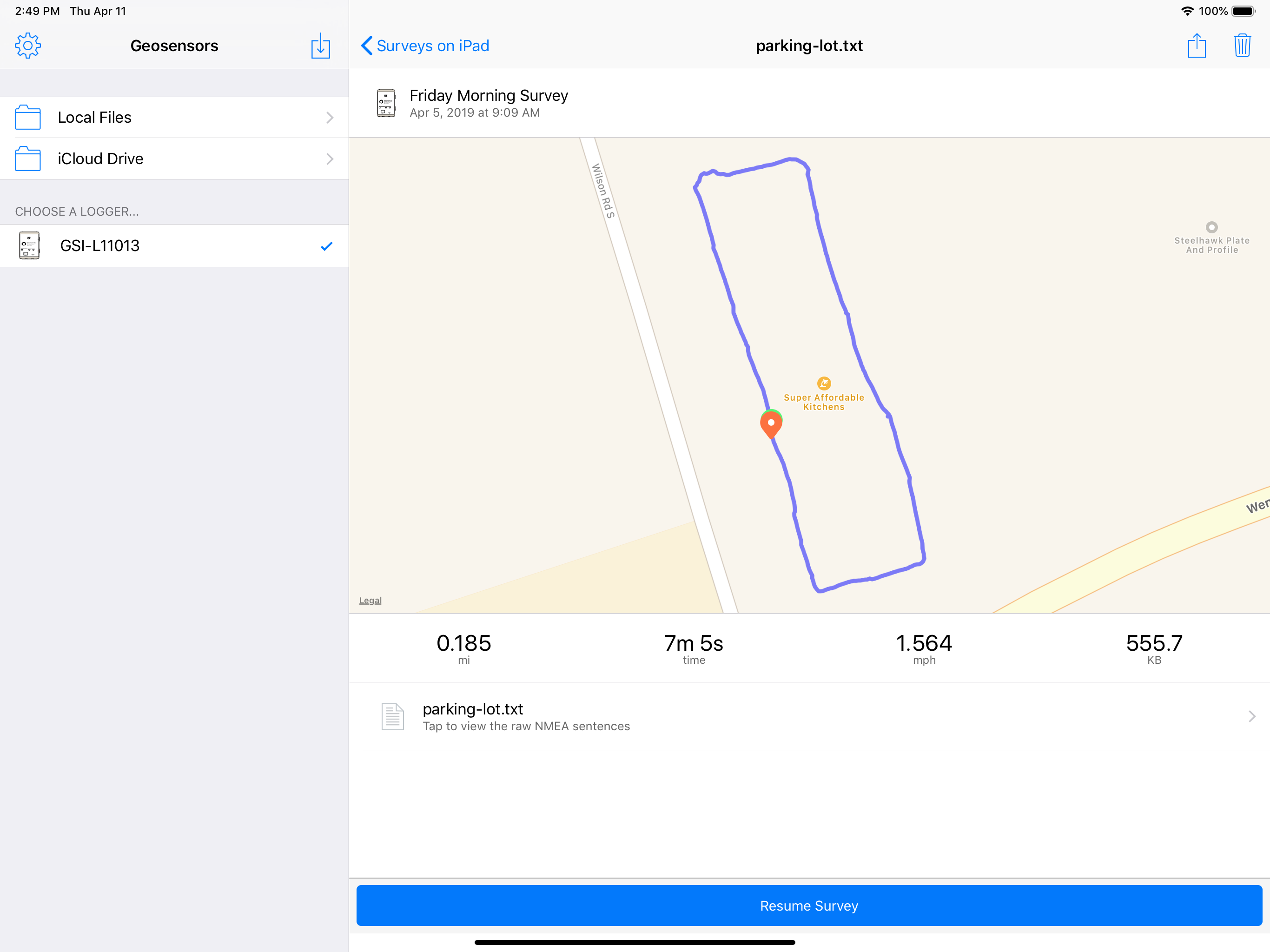 Geosensors screenshot 12