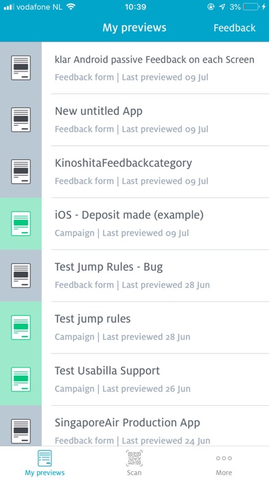 Usabilla Preview Screenshot