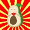 You won't be able to get enough of these silly and intense GIF stickers featuring AvocadoManoy, Use them to energize all of your chats