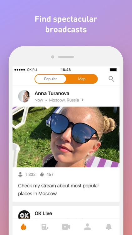 OK Live - video livestreams