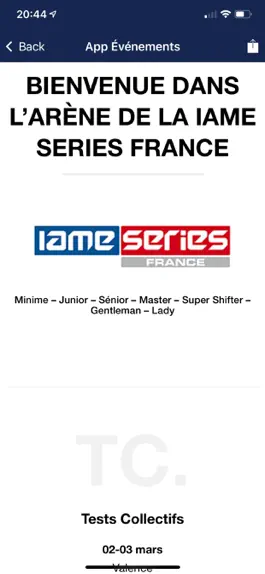 Game screenshot IAME Series France apk