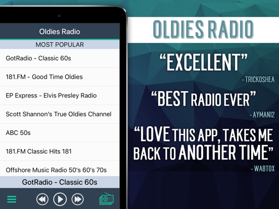 Screenshot #5 pour Radio Anciens (Oldies Radio)