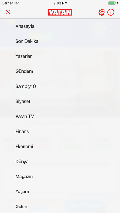 Vatan Mobil Screenshot