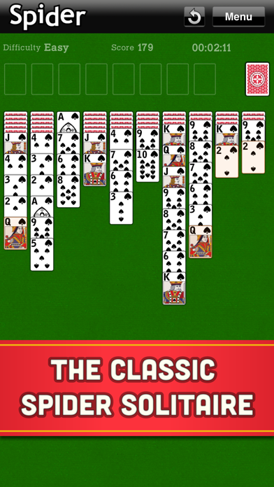 Spider Solitaire Classic Cards screenshot 1