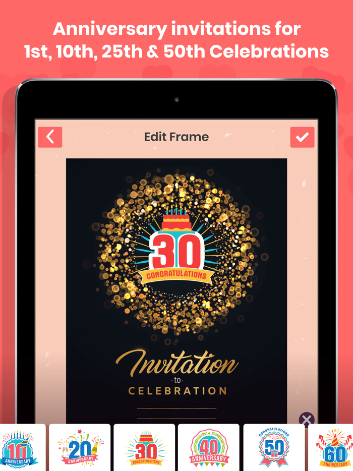 Anniversary Cards and Frames