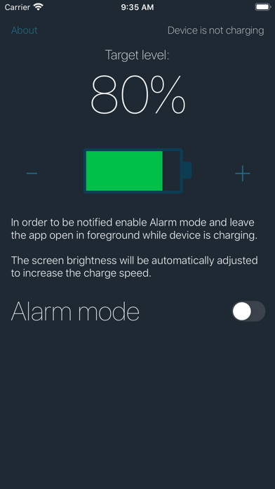 Battery Care Alarm screenshot 4