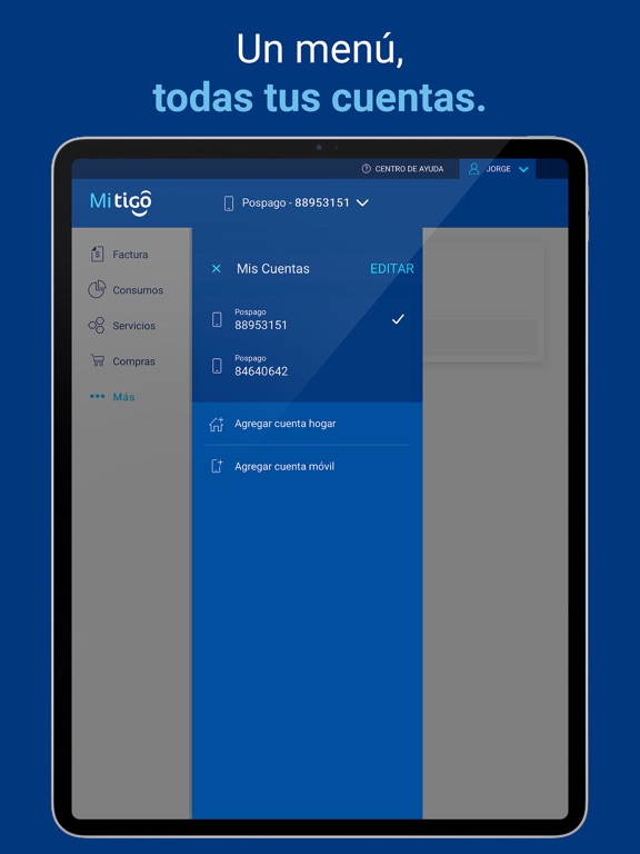 Mi Tigo Nicaragua iPad screenshot 7 - Productivity app
