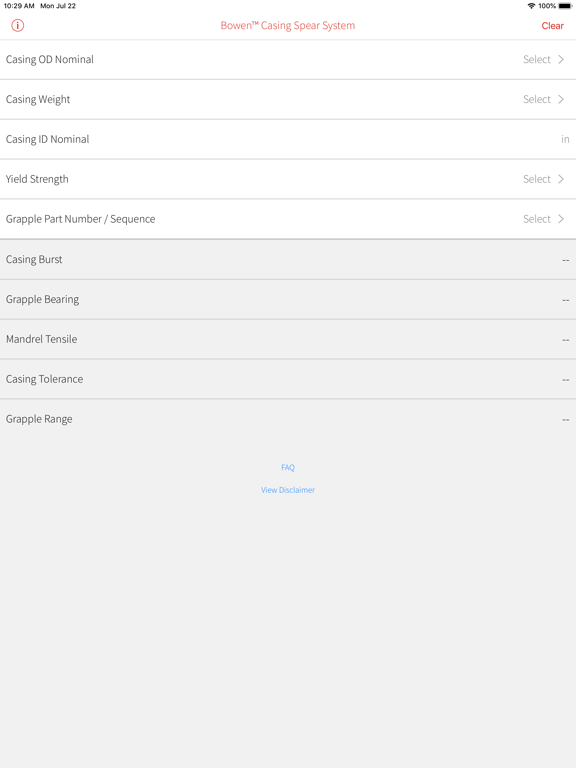 Screenshot #4 pour Bowen Casing Spear Calculator