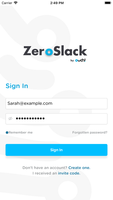 Screenshot #1 pour ZeroSlack - Time & Attendance