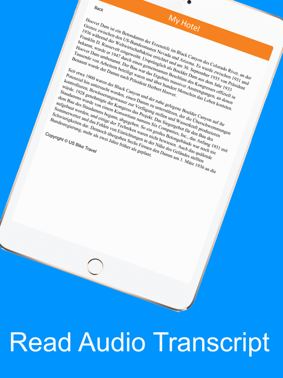 US Bike Travel iPad screenshot 5 - Travel app