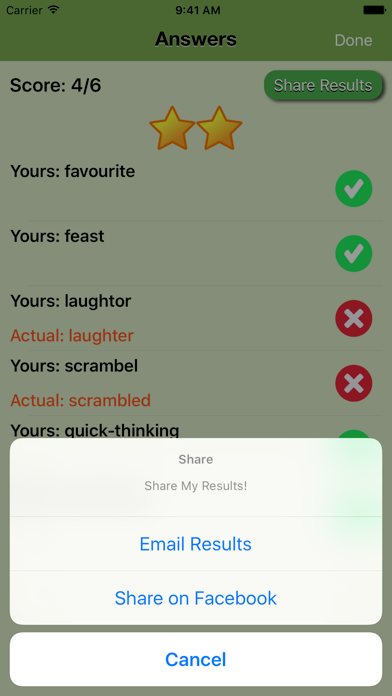 Screenshot #2 pour Spelling Dictation Test Helper