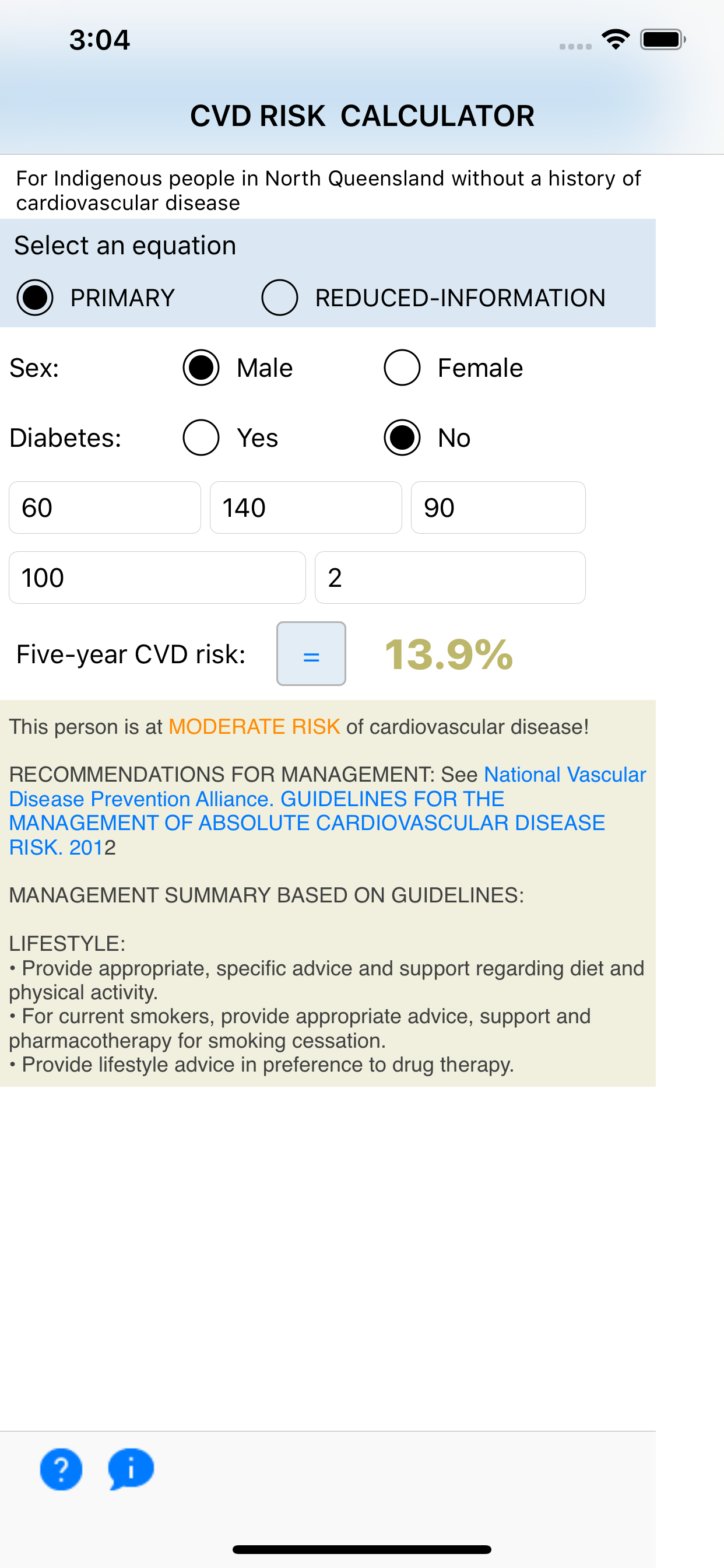Indigenous CVD Risk Calculator screenshot 4