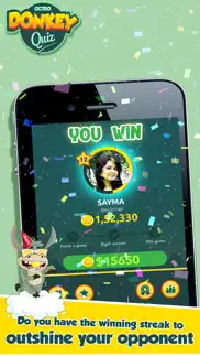 donkey quiz: india's quiz game iphone screenshot 2