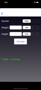 Body Health Calculators screenshot #1 for iPhone