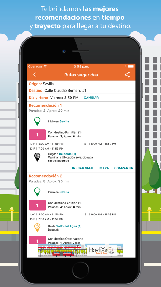 #3. Rutas CDMX (iOS) Podle: MoviliXa SAS