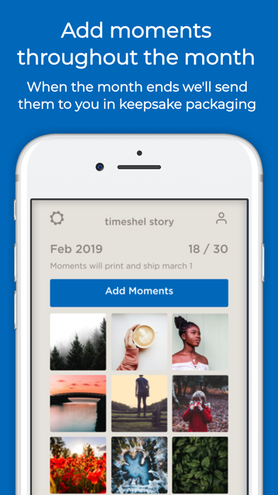timeshel- monthly photo prints Screenshot