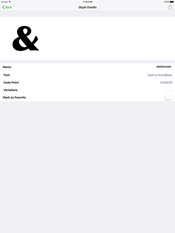 Screenshot #4 for Unicode Character Viewer
