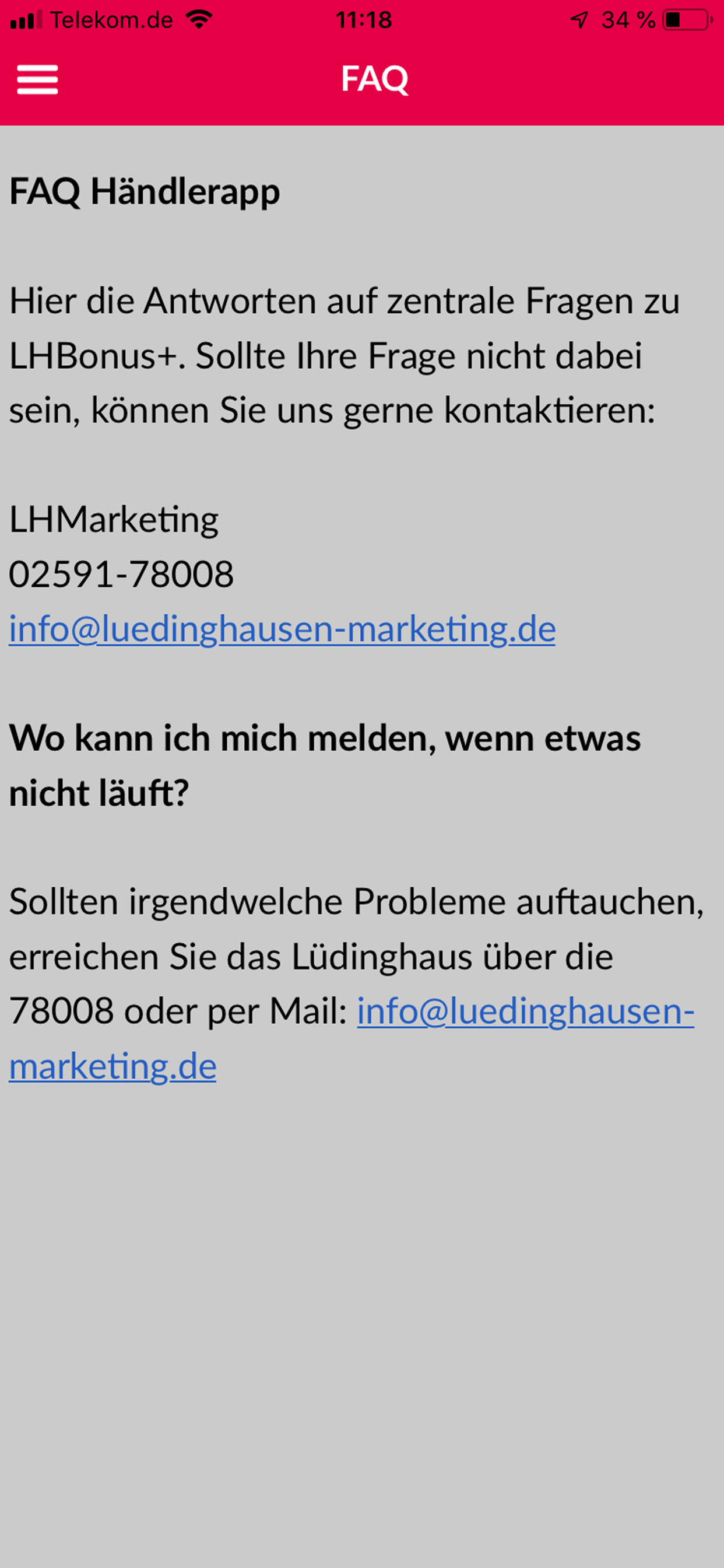 LH Bonus+ Händler App screenshot 3