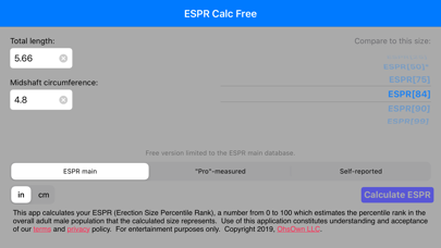 ESPR Calc Free screenshot 4
