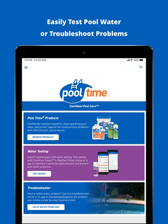 Pool Time ClearPool Expert™ iPad screenshot 1 - Utilities app
