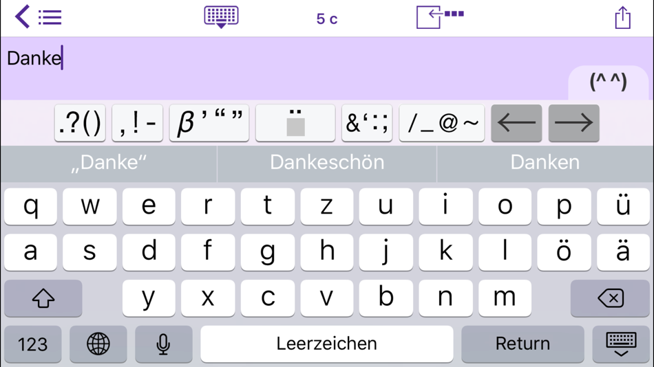 #2. Easy Mailer German Keyboard (iOS) Podle: 4us
