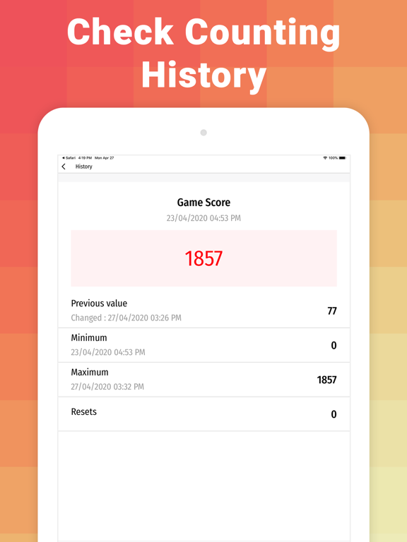 Counter: Digital count machine iPad screenshot 8 - Utilities app