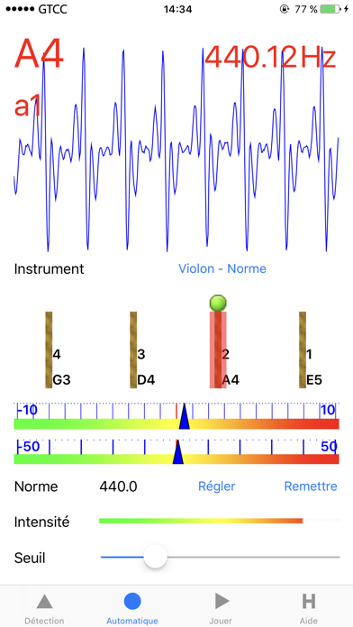 Screenshot #2 pour Syntoniseur de Violon