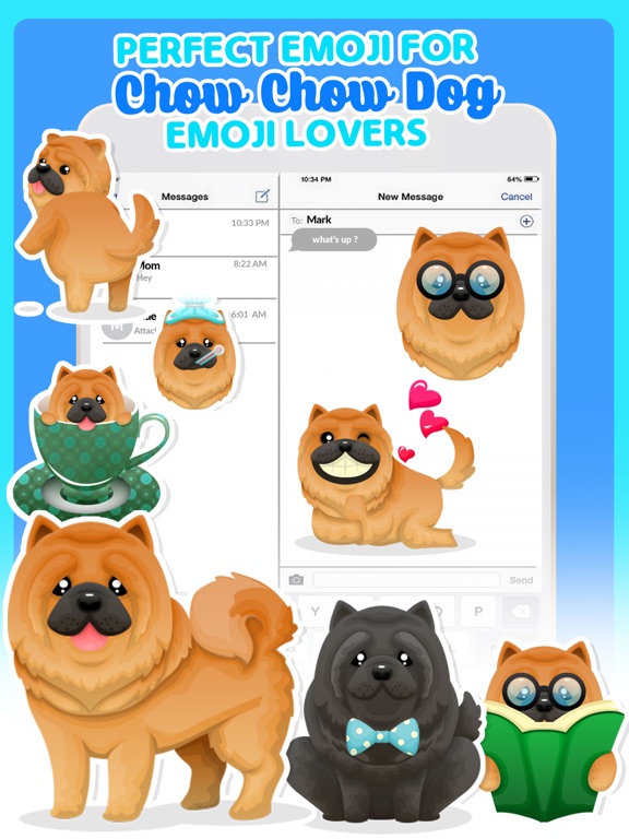Screenshot #4 pour ChowChow Dog Emoji Stickers