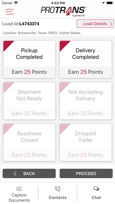 Protrans Driver App Screenshot