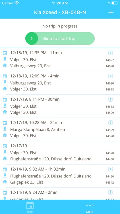 Track Assistant - Trip logging