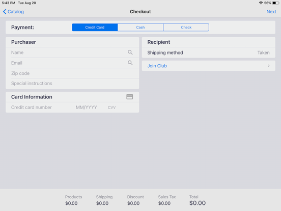 CDTCv1 iPad screenshot 2 - Shopping app