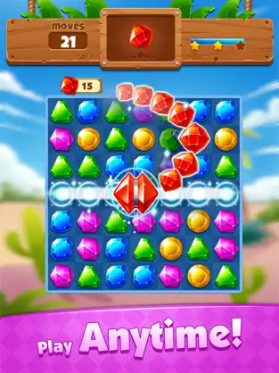 Screenshot 5 Jewel Adventure - Match 3 Game iphone