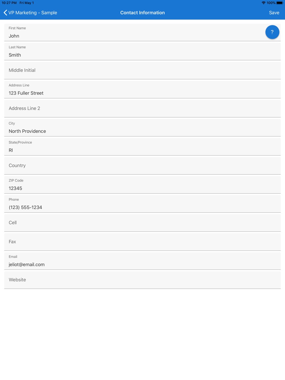 iPad screenshot
