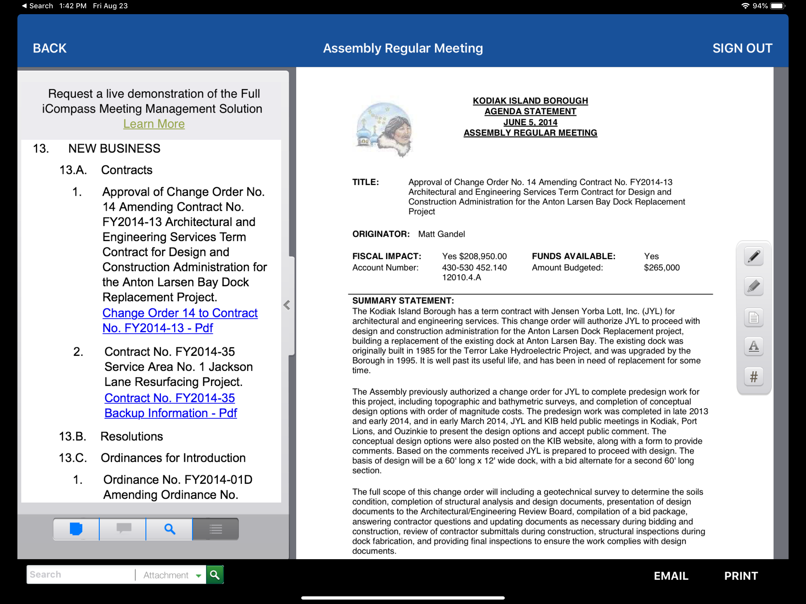 AgendaNotes screenshot 3